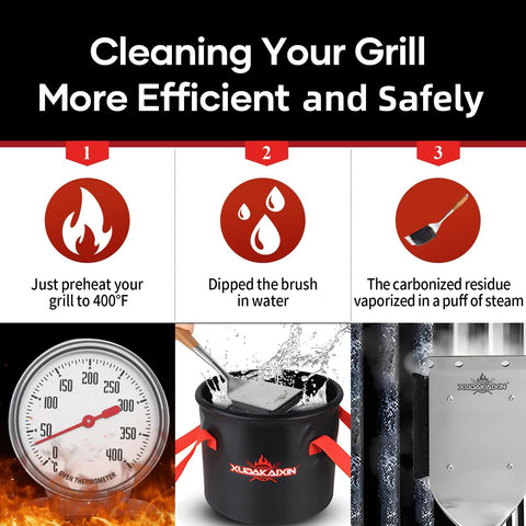 XUDAKAIXIN steam-activated cleaning quickly removes residue.