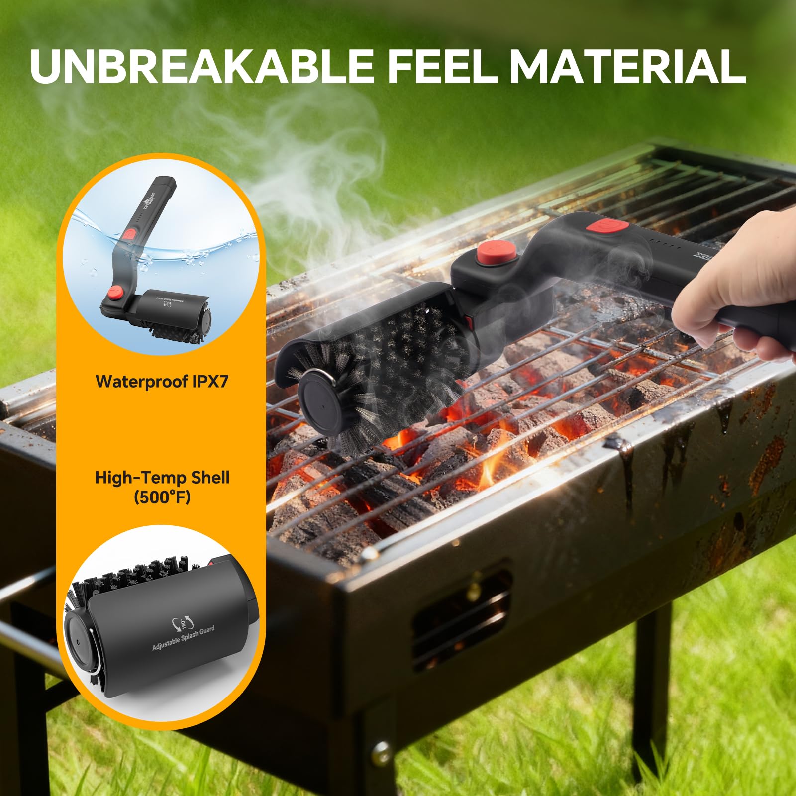 Detachable brush head of XUDAKAIXIN allows dishwasher cleaning