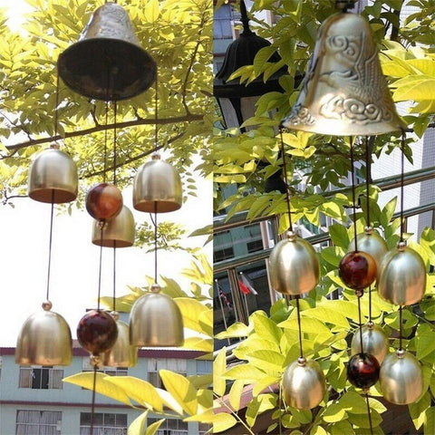 XUJIQI ornate wind chimes decoration adds visual charm and gentle melodies.