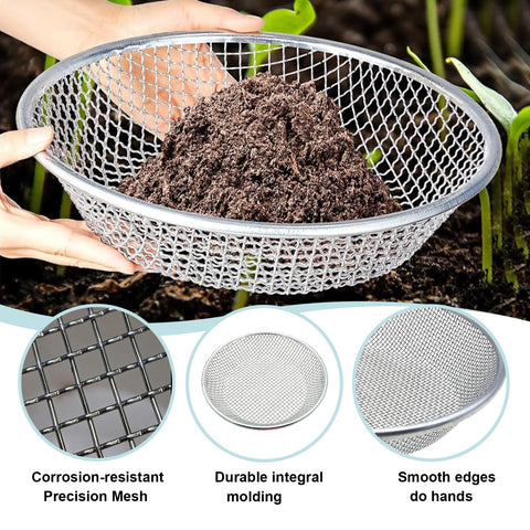 XULIFU 1/8-inch sieve for fine screening and debris removal.