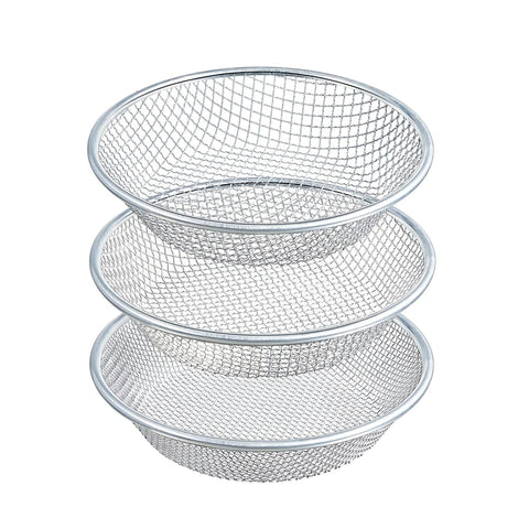XULIFU 3PCS soil sifter gardening set for quick sieving in 5-gallon buckets.