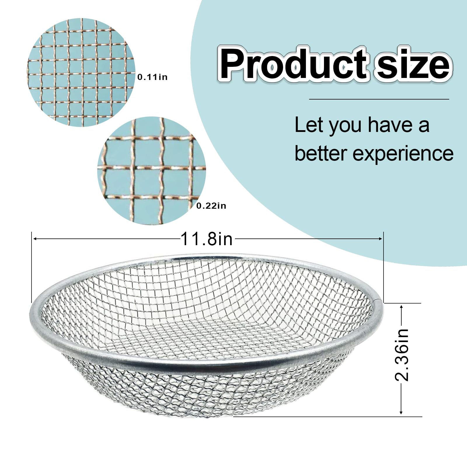 XULIFU fine mesh sifter filtering sawdust and fine particles from soil