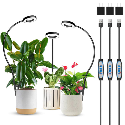 Xuligron Halo clip-on grow light ready for flexible pot mounting.