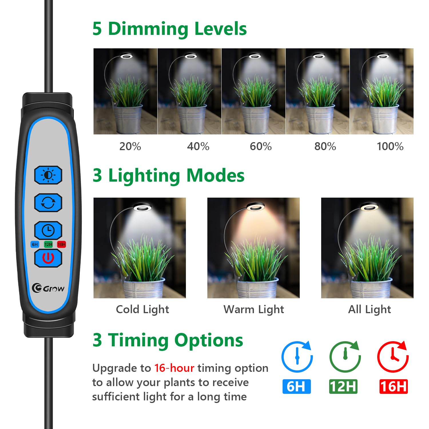 Xuligron Halo desktop setup shows space-saving plant lighting.