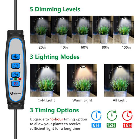 Xuligron Halo desktop setup shows space-saving plant lighting.