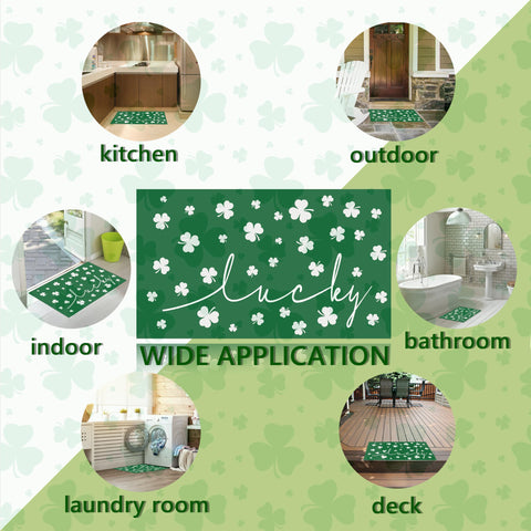 Xumuyin 17x29 inch mat fits most entryways and doors.