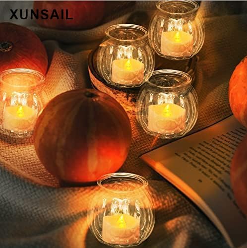 XUNSAIL clear glass vase concentrates light to brighten desks and shelves.