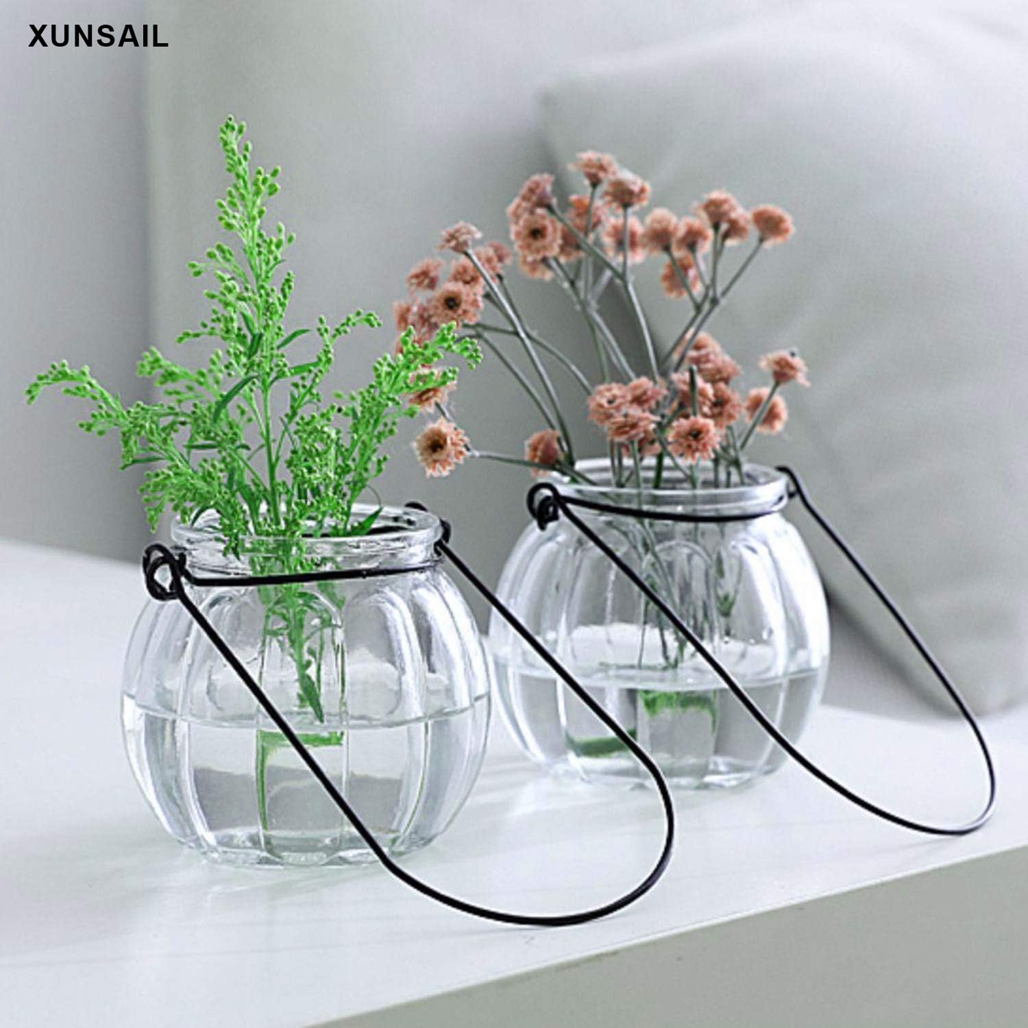 XUNSAIL wall-hanging terrarium adds modern charm to indoors and outdoors.