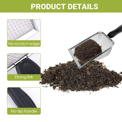 XUNYUQI 3.8mm mesh sifter for fine soil particles and seedbed prep.