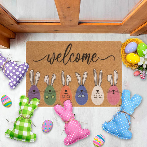 XuoAz Easter porch mat adds festive spring decor to your entry