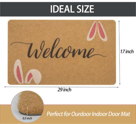XuoAz doormat shows non-slip backing for safe placement on floors