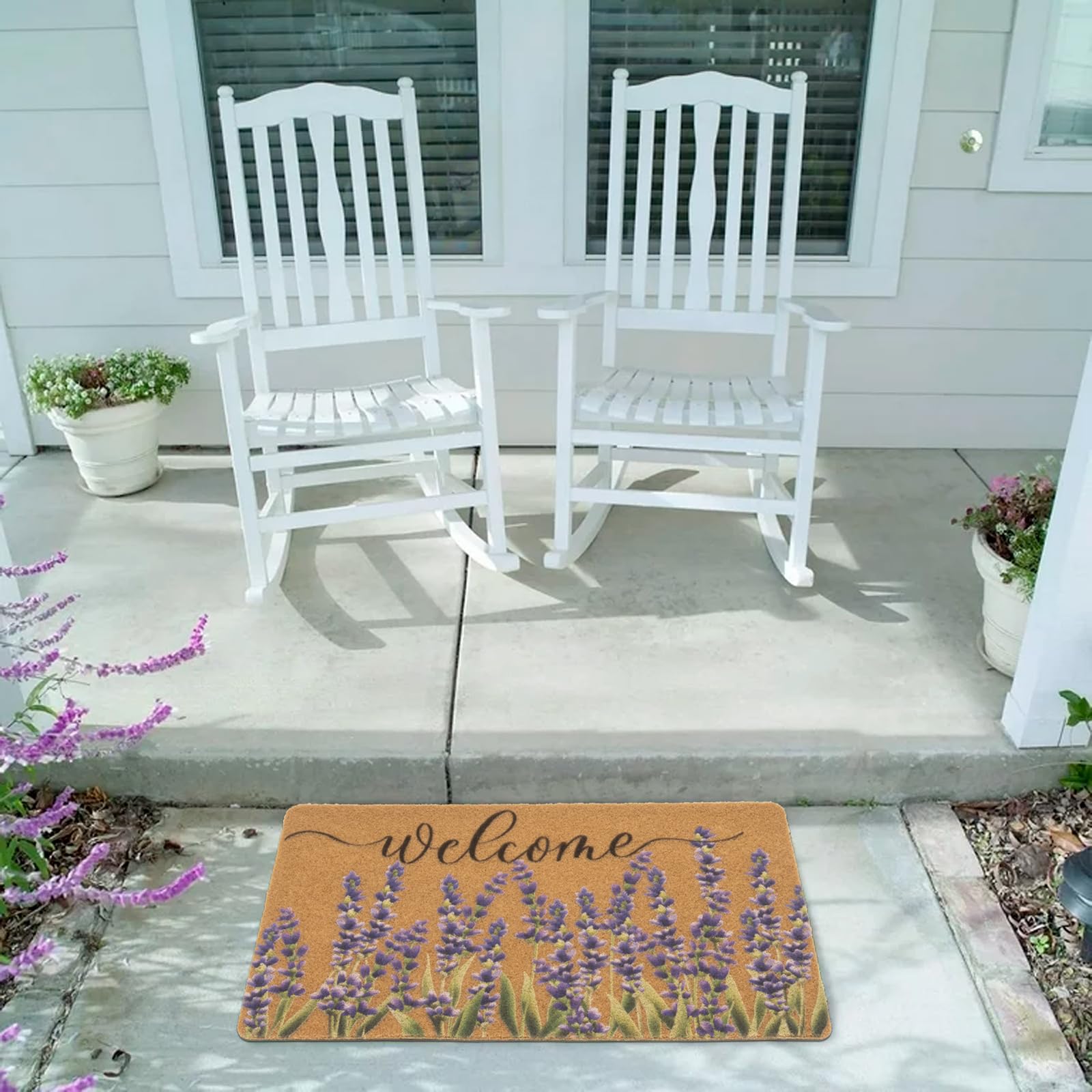 XuoAz easy-clean door mat that rinses clean and dries quickly.
