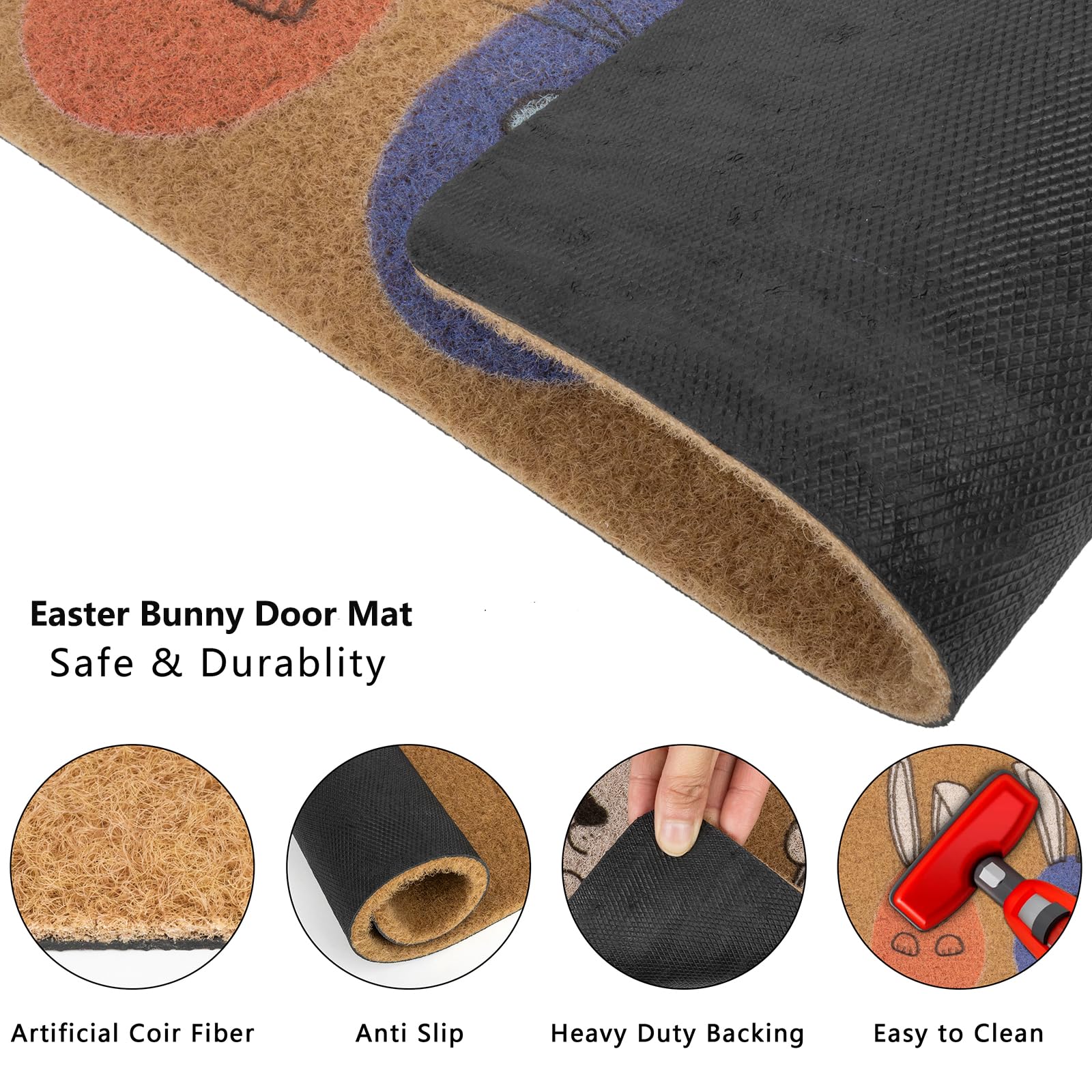 XuoAz Easter doormat suitable for indoor and outdoor use