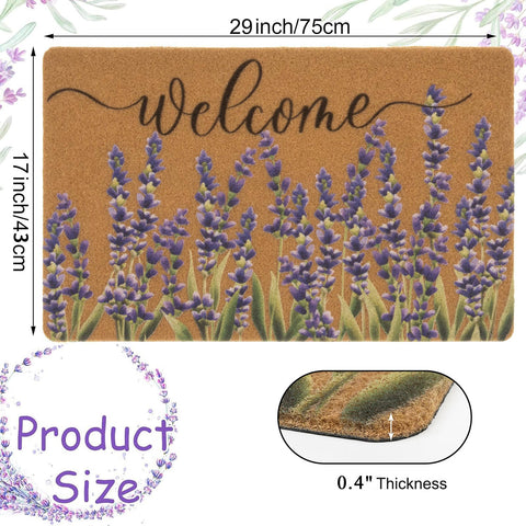 XuoAz spring floral door mat brightens indoor and outdoor entryways.
