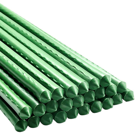 Xuwzenkl garden stake 36 inch close up shows durable hollow steel with rust resistant coating