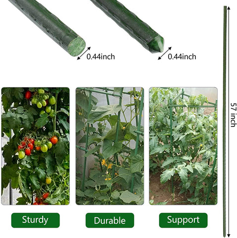 Xuwzenkl green-coated steel stake features a flat head for reinforcement.