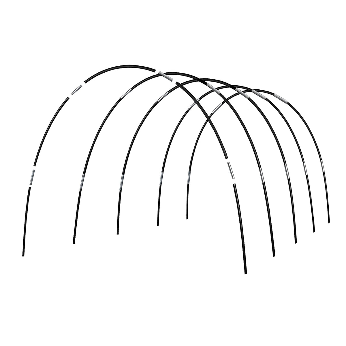 Xuwzenkl Greenhouse Hoops 16-inch provide rust-free framing for raised beds.