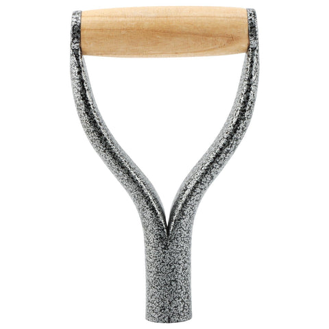 XuYelora shovel D-grip handle with 32mm fit, durable metal body for long-lasting replacements.