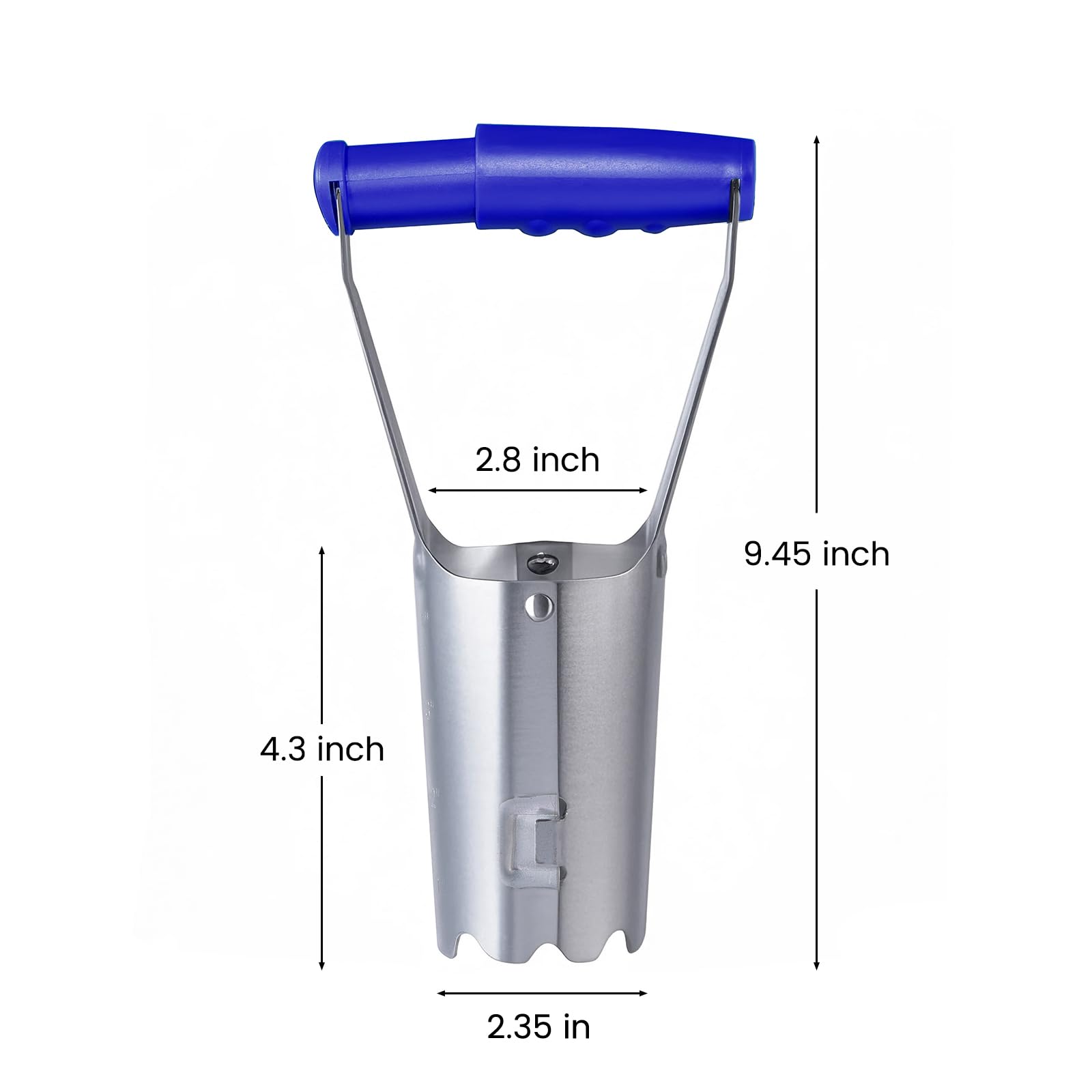 XVBITOR bulb planter demonstrating bend-free design in tough soil
