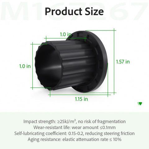 XVRTJ M167267 bushing fit for Z335E and Z355E models improves alignment.