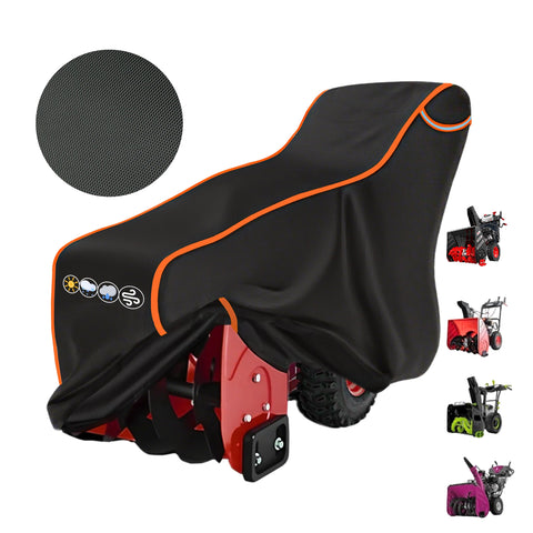 XXCXX cover with 600D waterproof fabric protects snowblowers.
