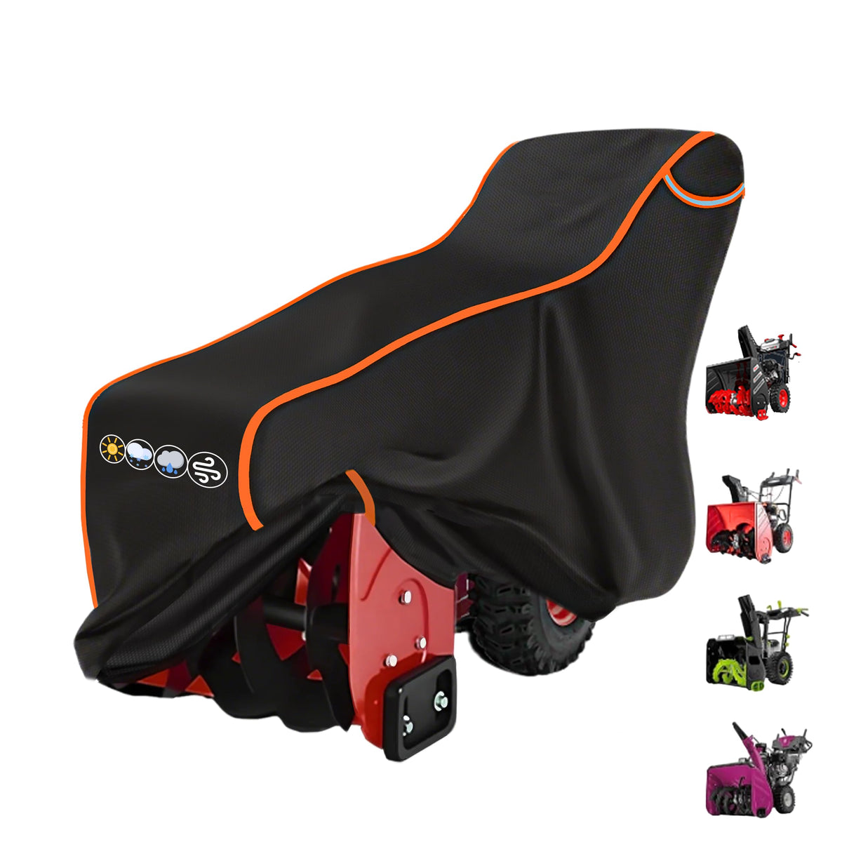 XXCXX snowblower cover universal fit for 24–28 inch models.