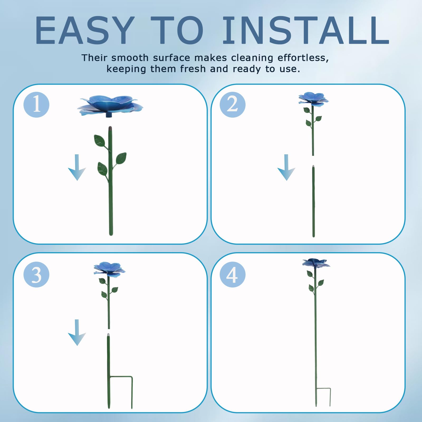 XXOUOUG Weather-resistant garden decor ideal for patio and yard.