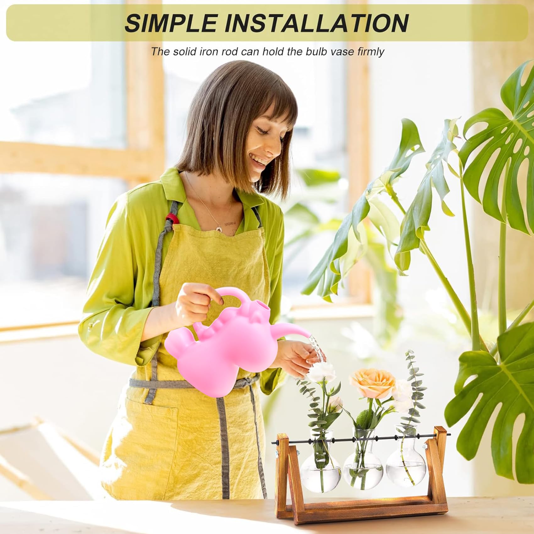 XXXFLOWER desk garden display enables observing plant growth up close.