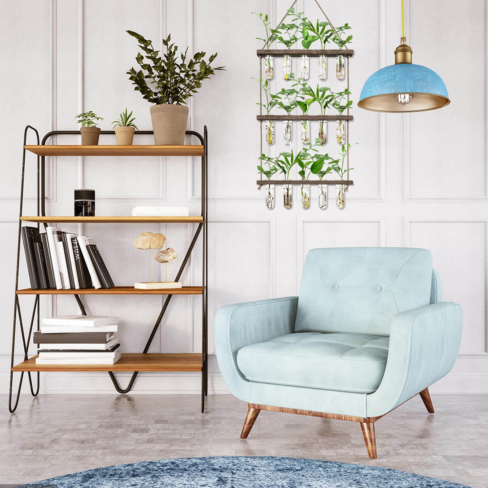  XXXFLOWER wall decor that doubles as a compact hydroponic planter for cuttings.