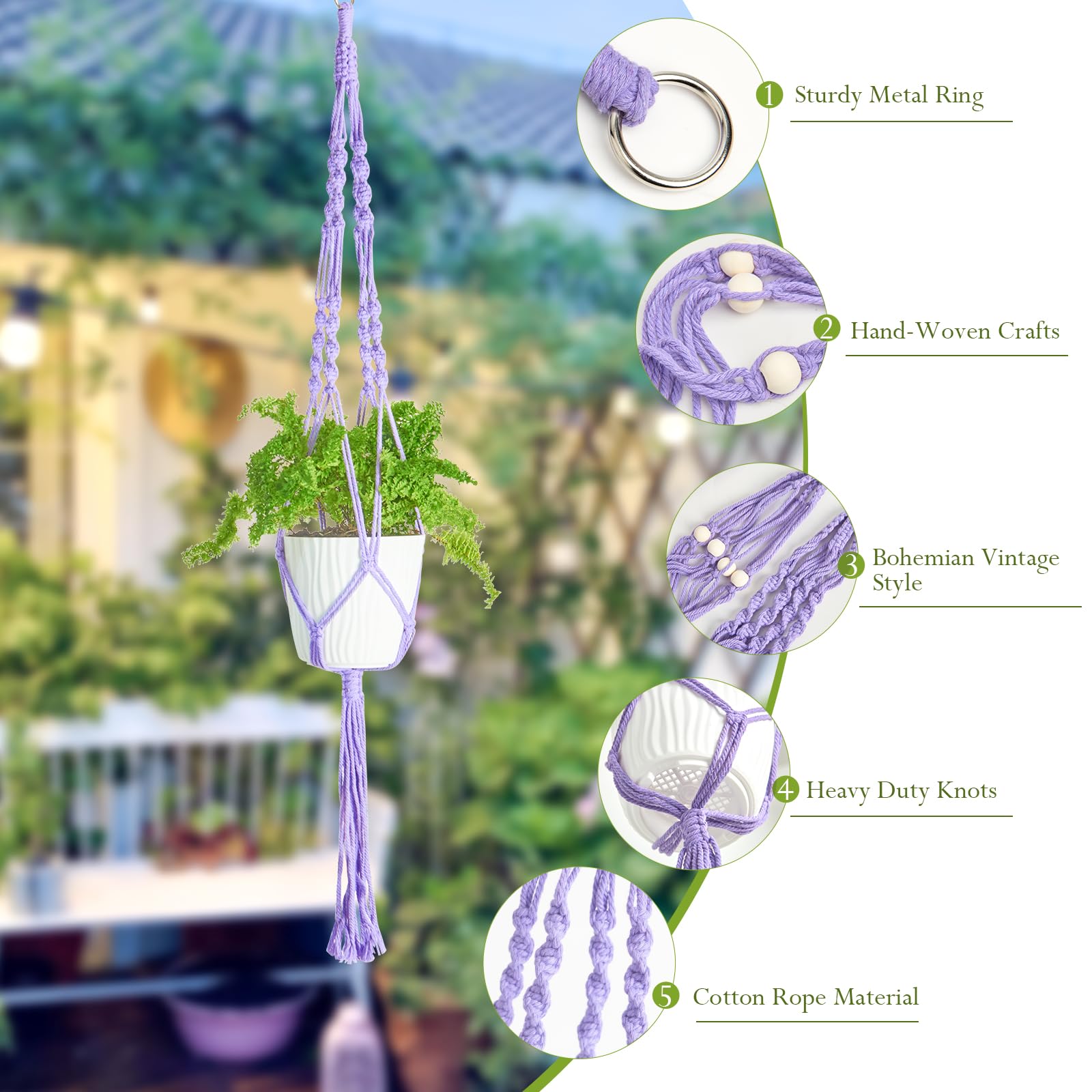 XXXFLOWER included S-hooks and ceiling hooks enable quick, easy installation