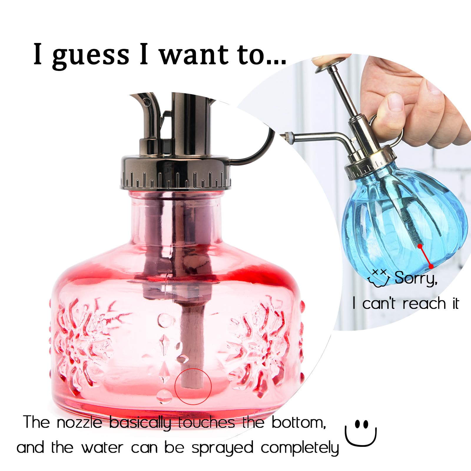 XXXFLOWER indoor water sprayer for small plants and desk greenery