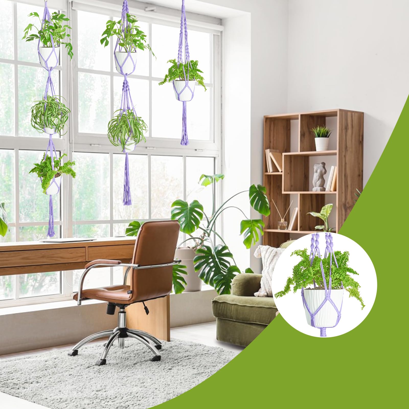 XXXFLOWER layered hangers create a lush, tiered display for visual depth