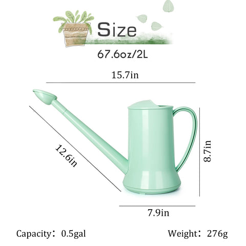 XXXFLOWER long-spout watering can provides precise reach for tall or hanging plants.