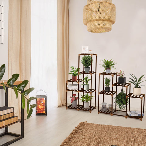 XXXFLOWER ventilated shelves allow sunlight to reach every pot.