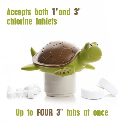 XY-WQ chlorine floater capacity for up to four tablets, convenient for refills.