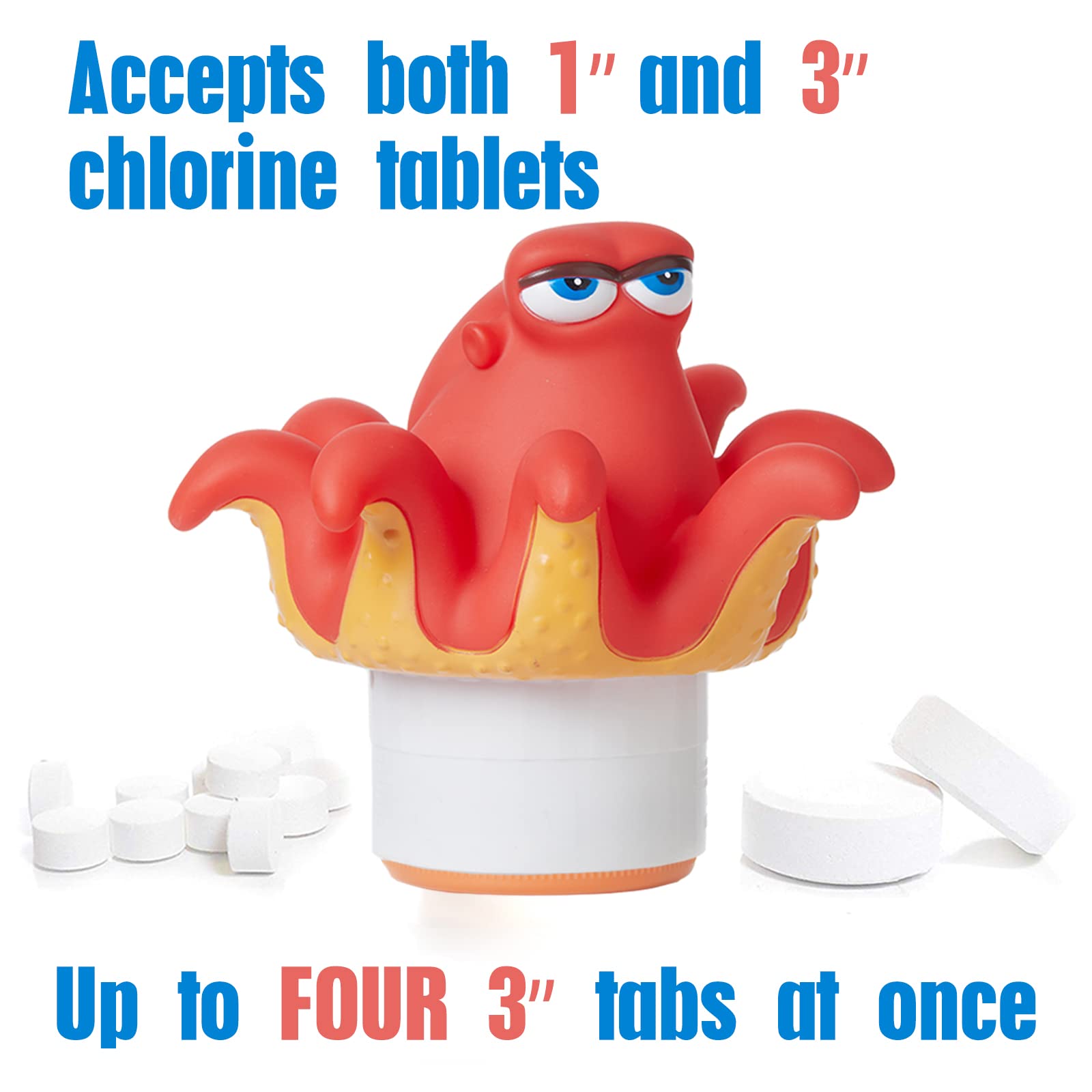 XY-WQ chlorine floater large-capacity storage holds up to four tablets