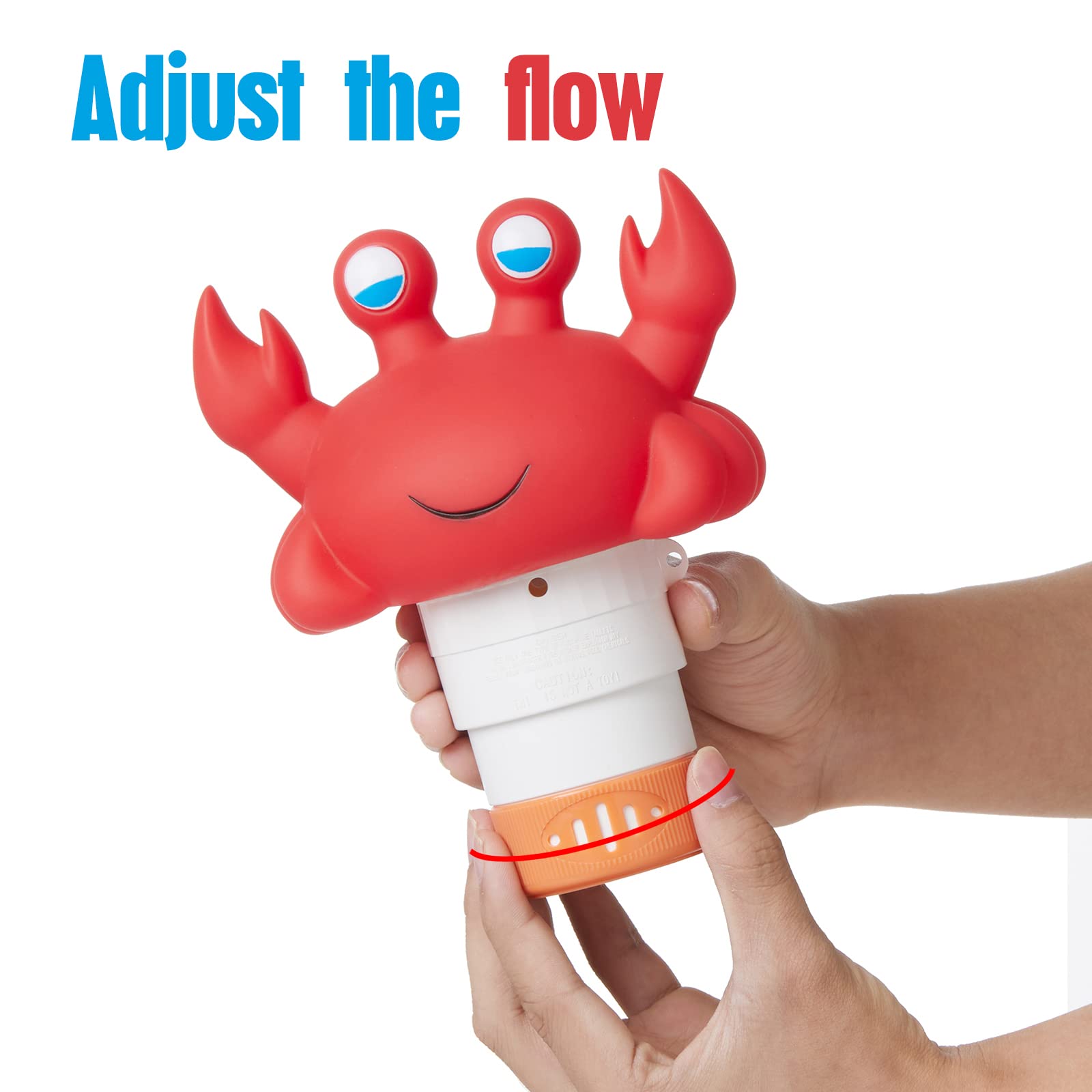 Floating dispenser stores up to four 1-inch tablets for convenient pool treatment.