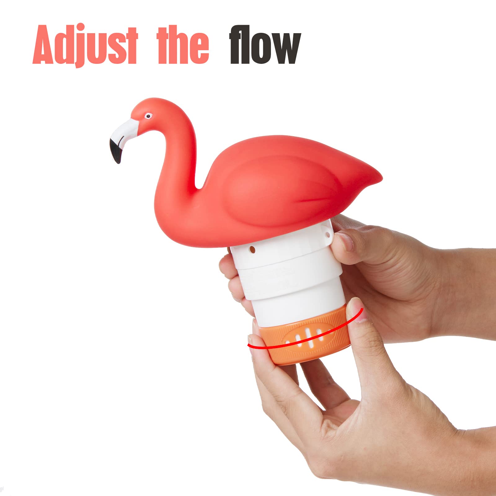 XY-WQ Flamingo Floater assembly demonstrates quick setup for 1-inch tabs