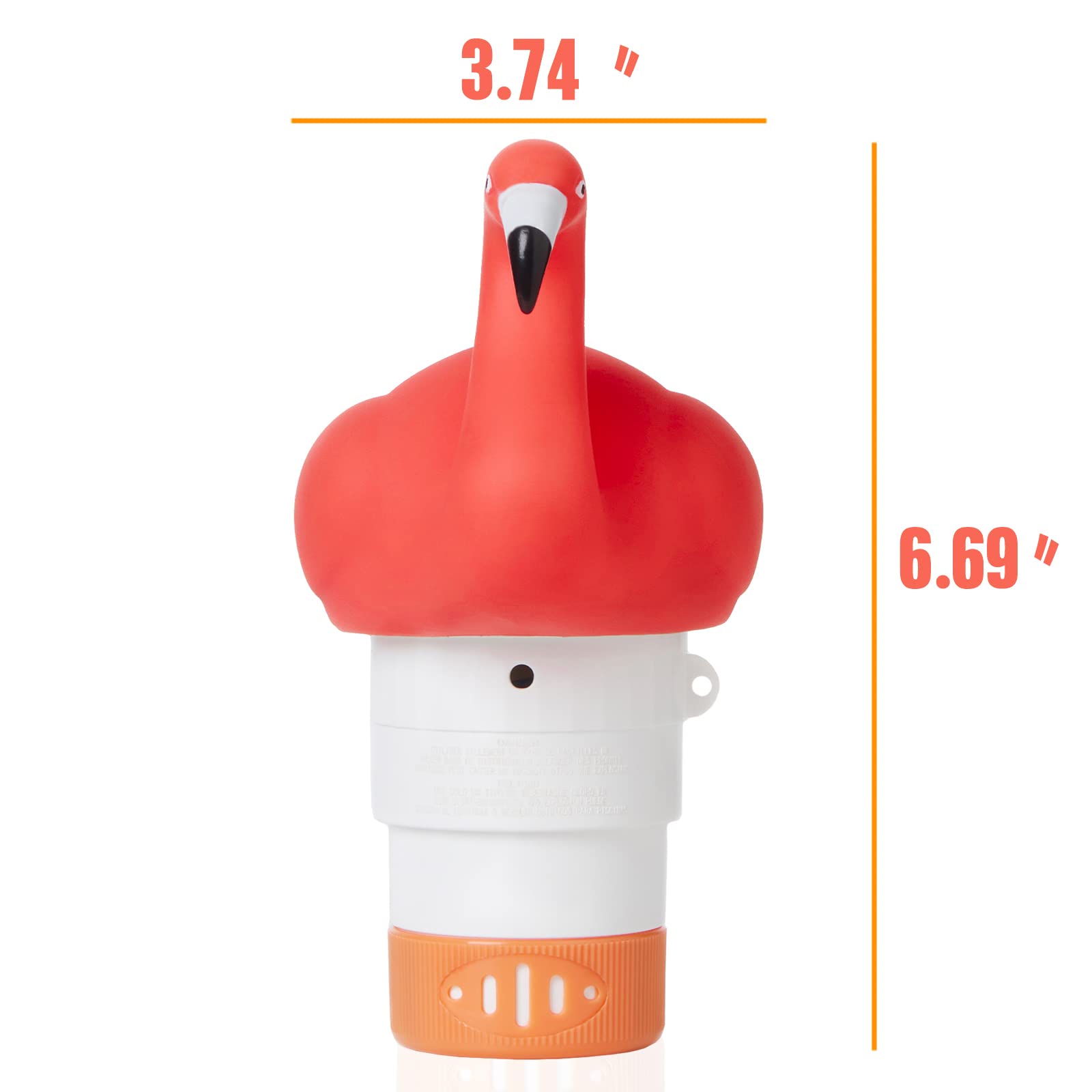 XY-WQ Flamingo Floater four-tab capacity supports weekly dosing