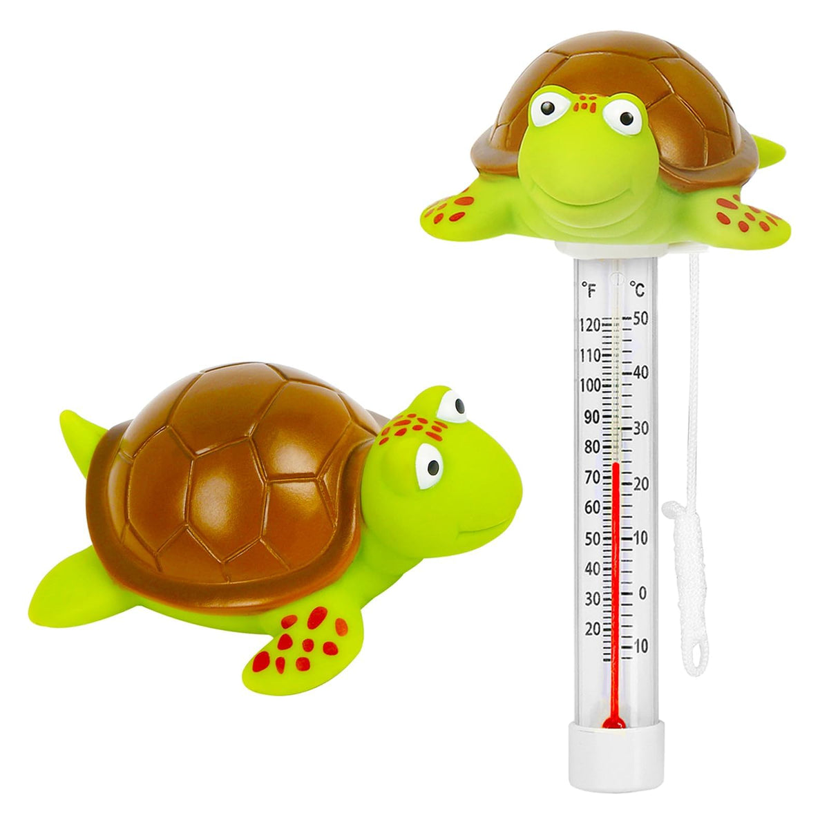XY-WQ turtle pool thermometer with large readout for easy temperature checks