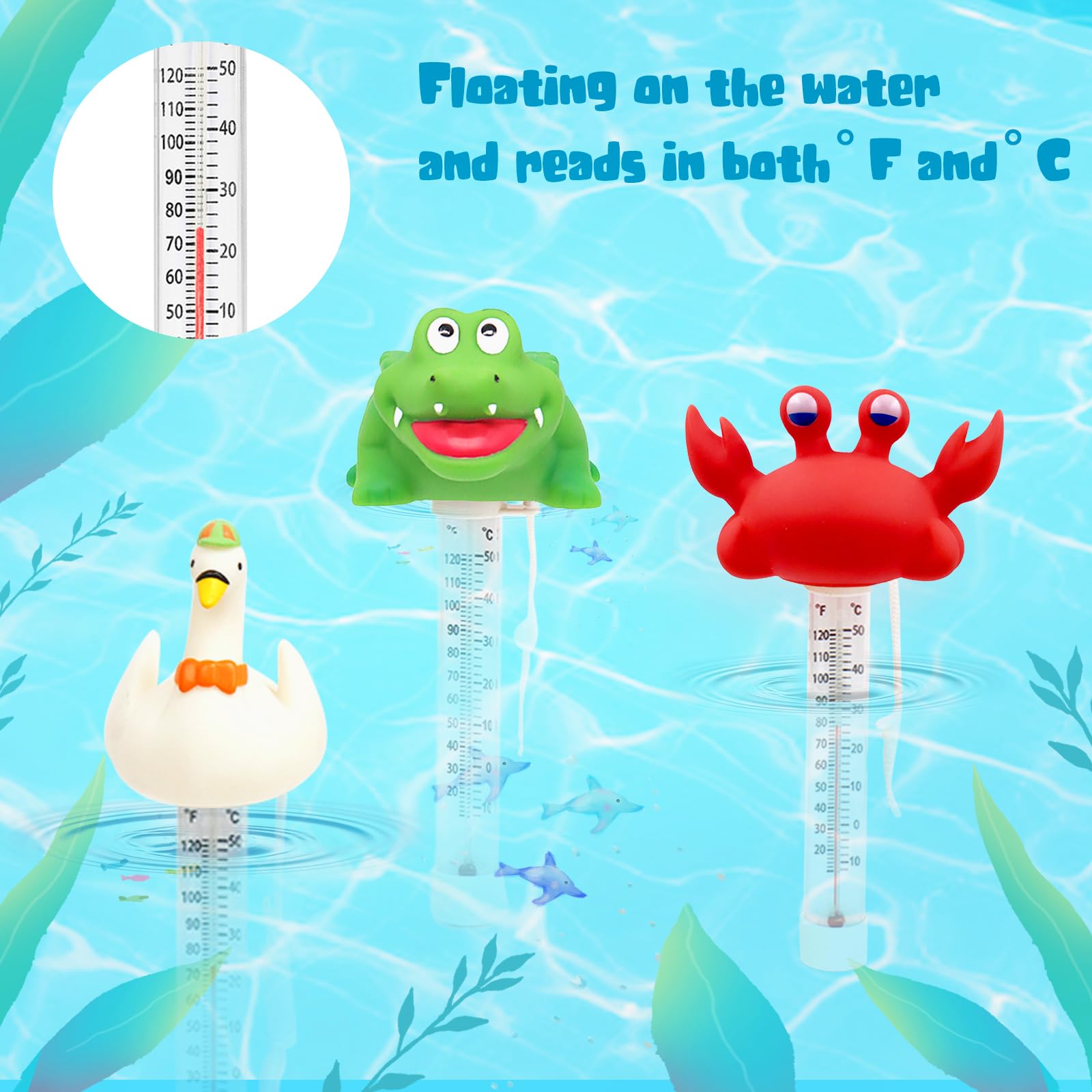 XY-WQ waterproof durable thermometer built for outdoor pool use