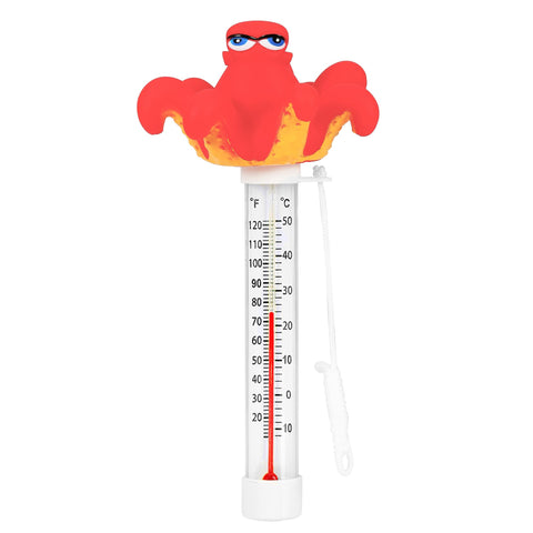 XY-WQ floating thermometer with rope tether prevents loss.