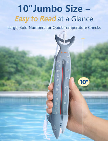 XY-WQ glycerol-filled thermometer is safe and durable for pool use.