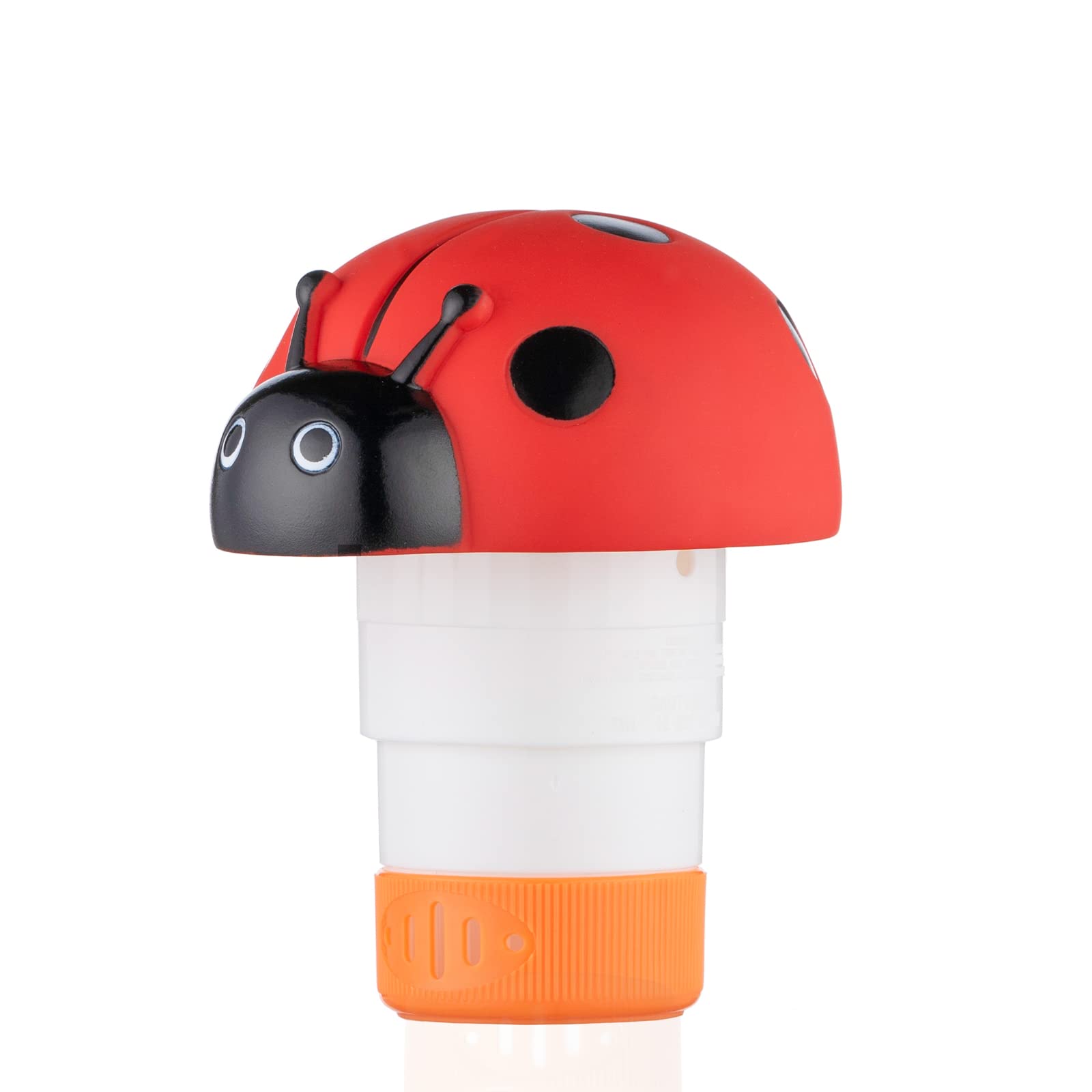 XY-WQ Ladybug chlorine floater top view highlights fun design and simple dosing.