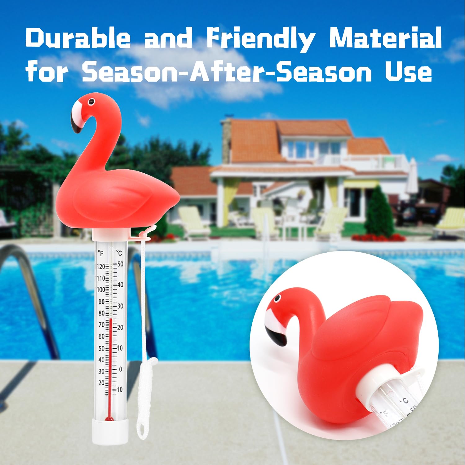 XY-WQ Floating thermometer suitable for ponds and larger aquariums.