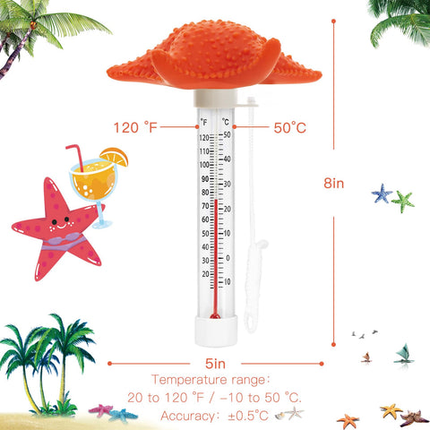 XY-WQ thermometer with rope tether to prevent loss.