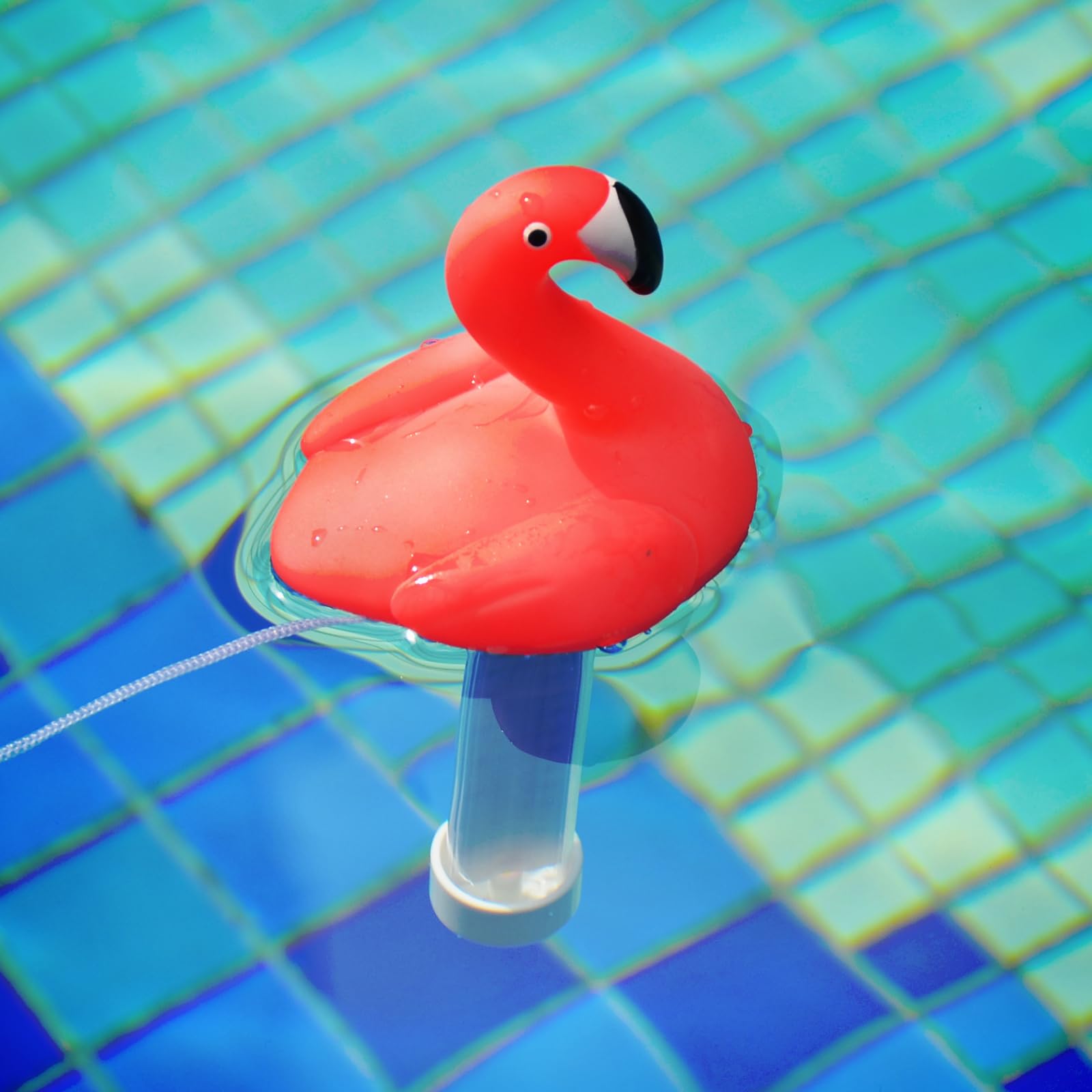 XY-WQ Flamingo design thermometer ideal for spas and hot tubs.
