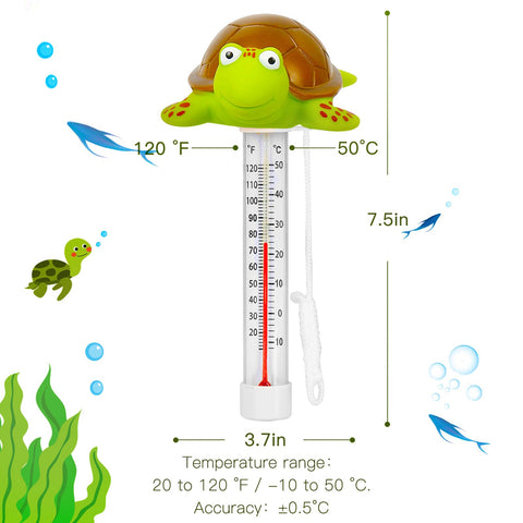 XY-WQ spa thermometer featuring turtle design for calm relaxation
