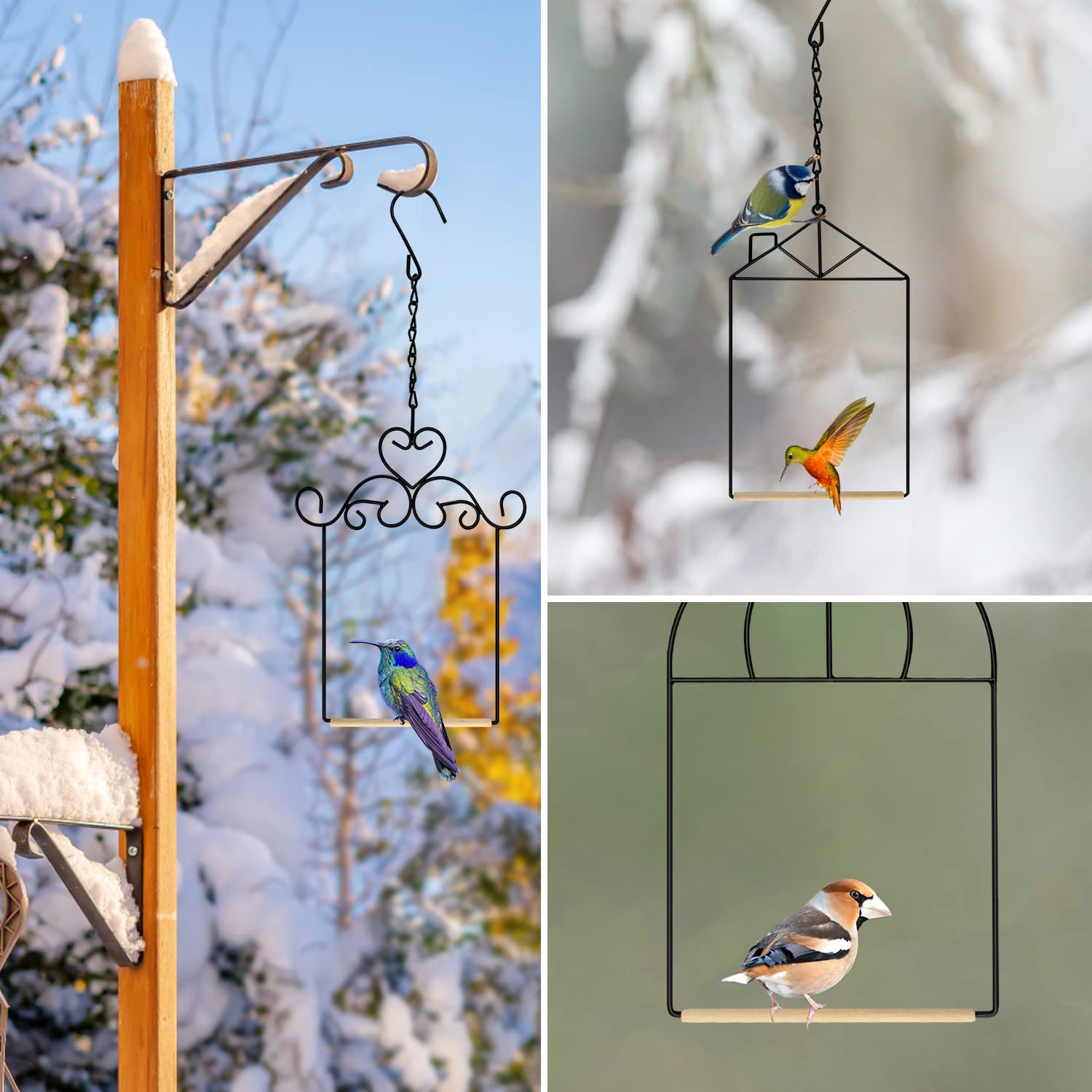 XYADX hanging bird swing window side soothing garden decor with practical function.
