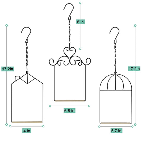 XYADX hummingbird swing wooden dowel natural perch for resting birds.
